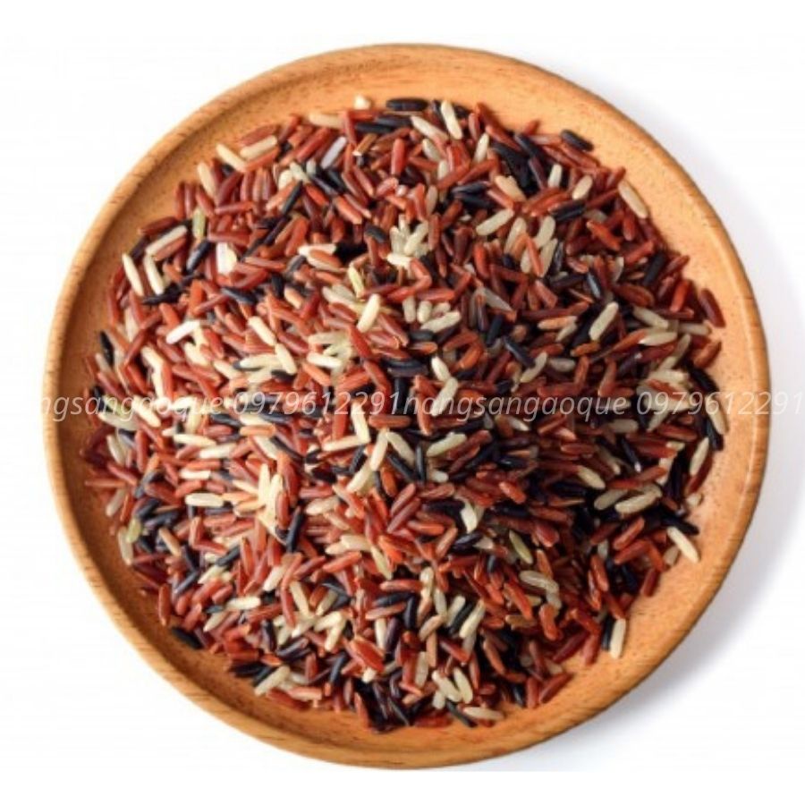 1Kg Gạo Lứt Tam Sắc - Gạo Lứt Đen, Huyết Rồng, Lứt Trắng Hữu Cơ