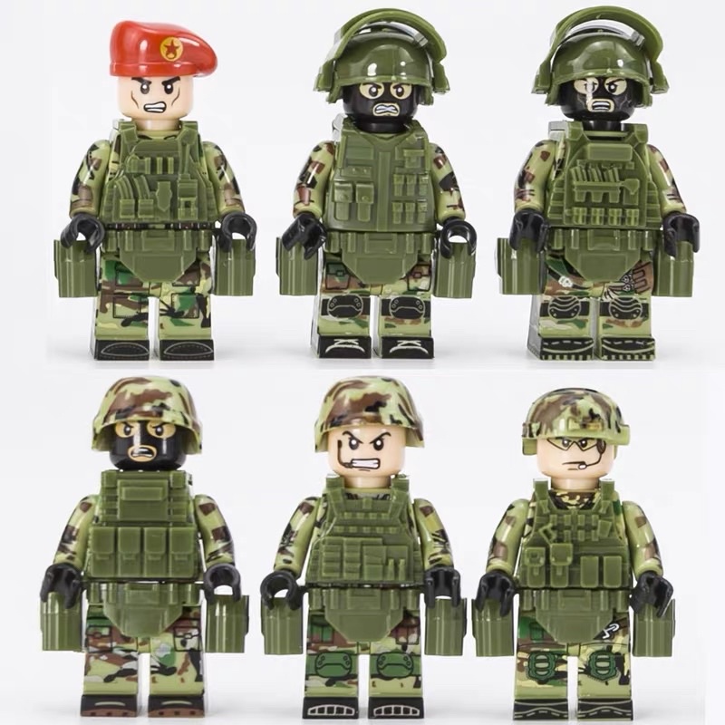 Xếp Hình Army TBS 41 - 46 combo trọn bộ 6 lính thuộc Biệt đội ALpha lính Spetnaz đặc nhiệm Nga