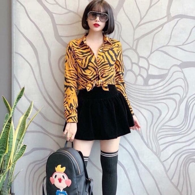 Chân váy nhung