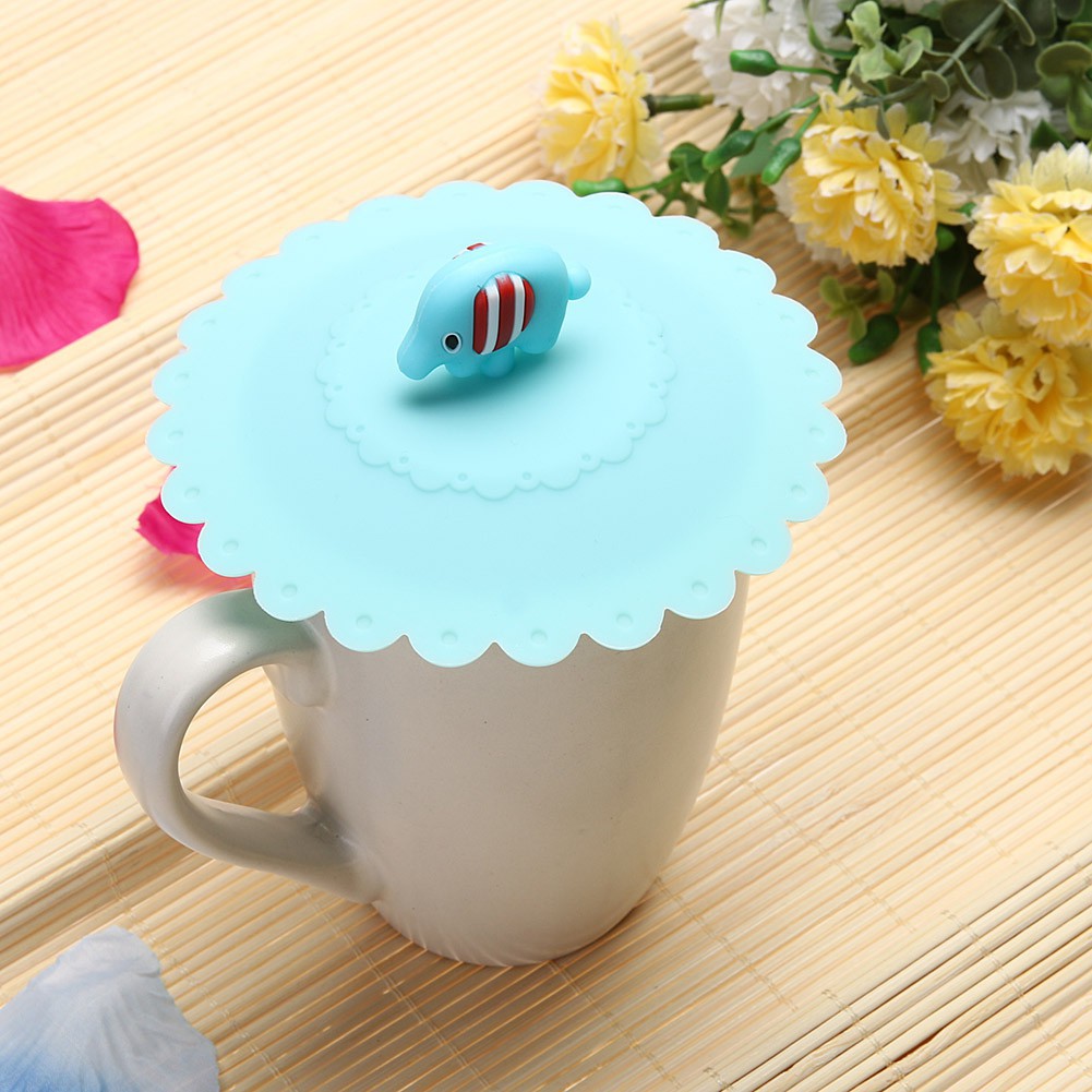 Nắp Silicone phối hình động vật dễ thương đậy cốc nước tiện dụng | BigBuy360 - bigbuy360.vn