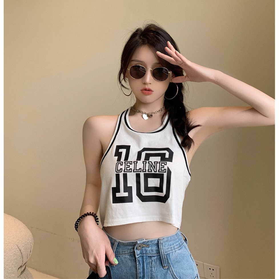 Áo croptop số 16 freesize - Áo croptop 3 lỗ hở lưng dáng thể thao sexy chất thun co giãn giá siêu rẻ