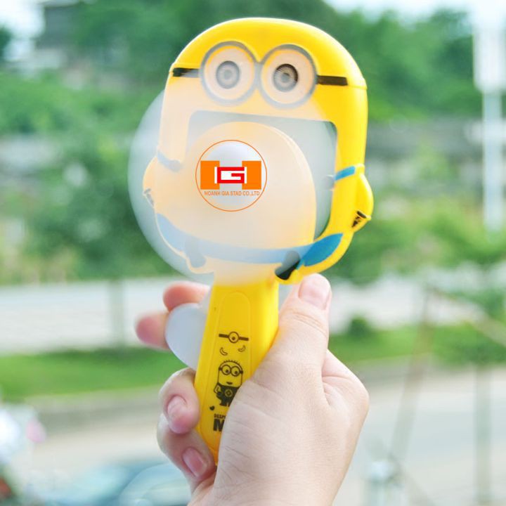 Quạt Bóp Cầm Tay Mini Tiện Dụng Không Dùng Pin Hình Minion