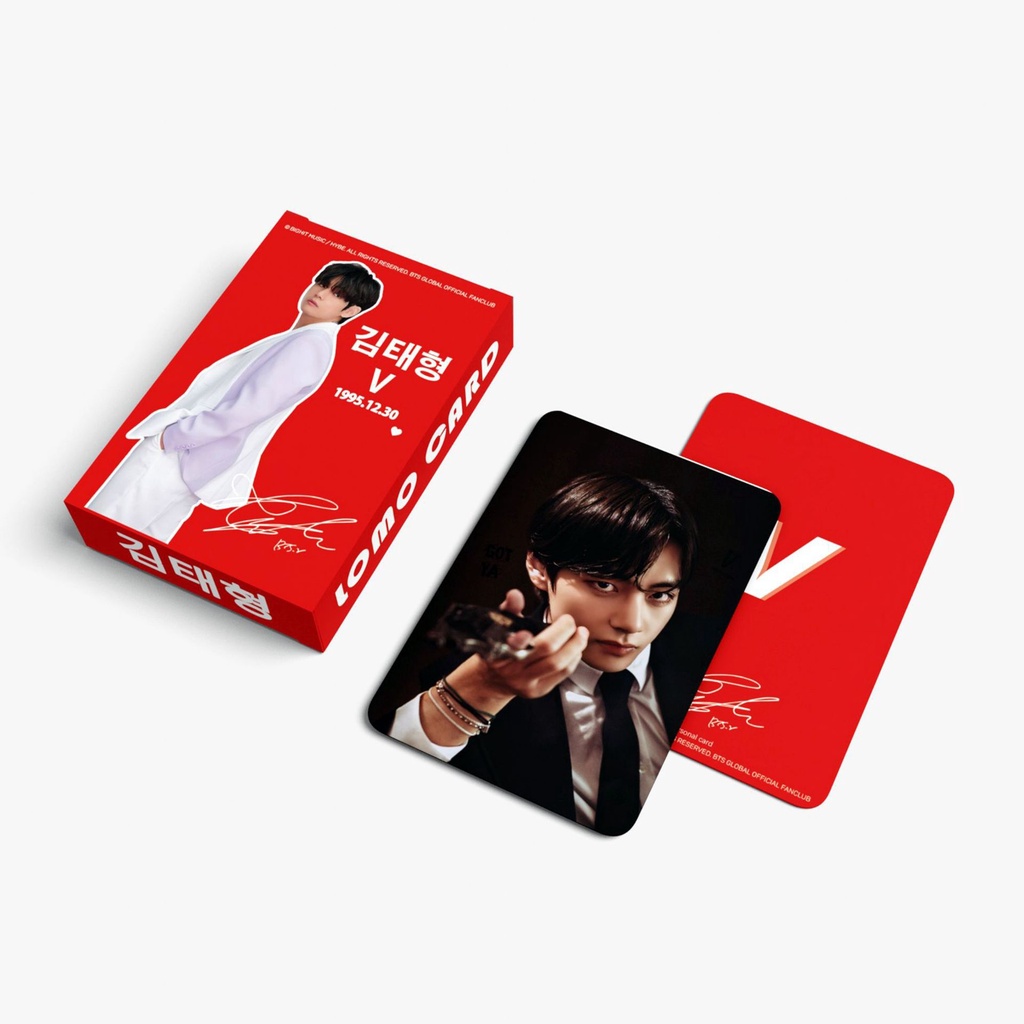 BTS Album Photocard V JIMIN SUGA JIN Lomo Card Postcard