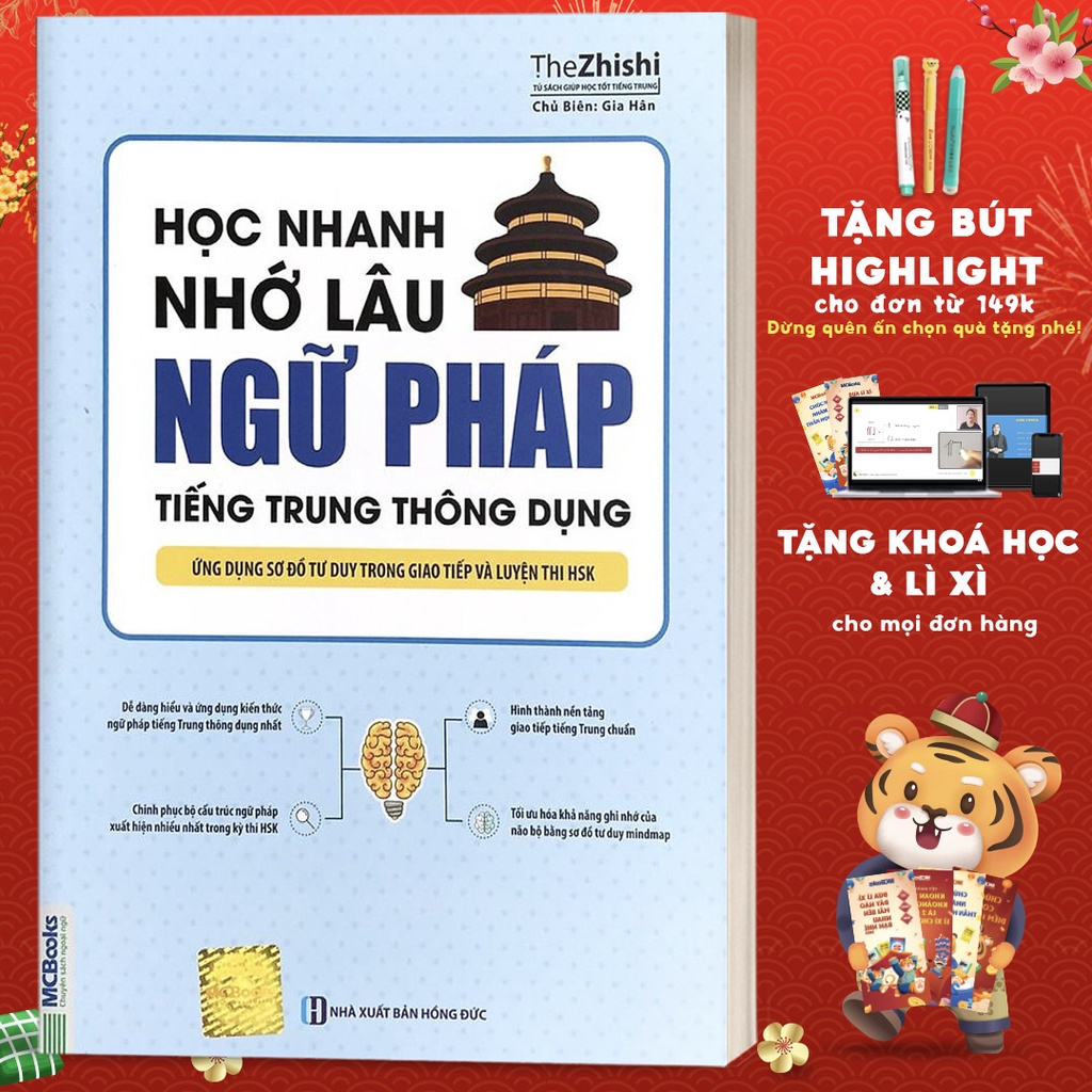 Sách - Học Nhanh Nhớ Lâu Ngữ Pháp Tiếng Trung Thông Dụng