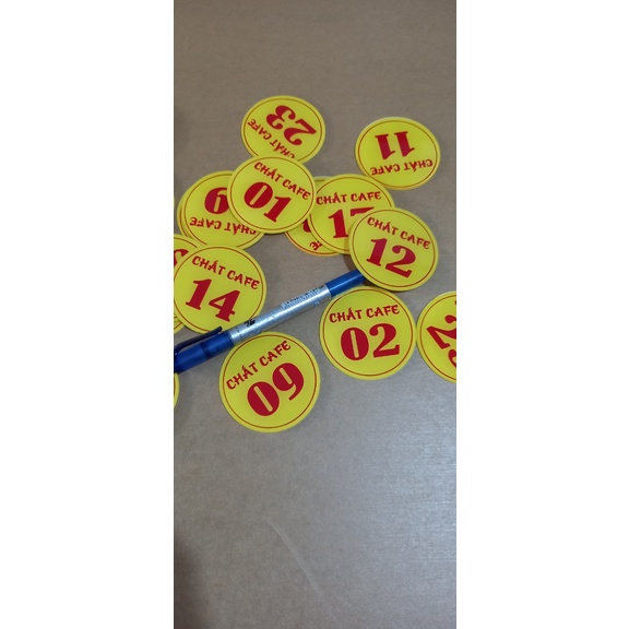 THẺ SỐ MICA -  GIỮ XE - SỐ  PHÒNG - SẢN XUẤT THEO YÊU CẦU