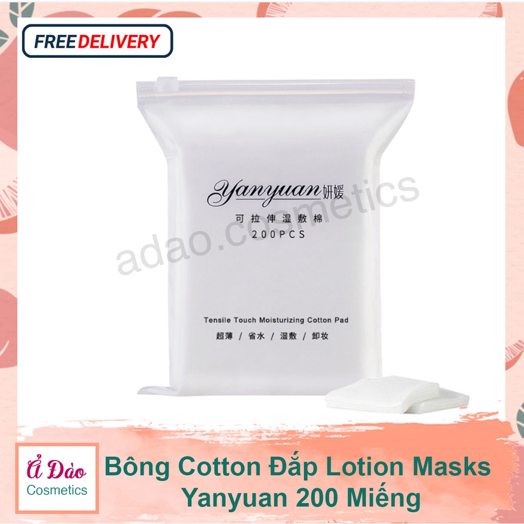 [HOT,FS] Bông Cotton đắp Lotion Mask 200 Miếng