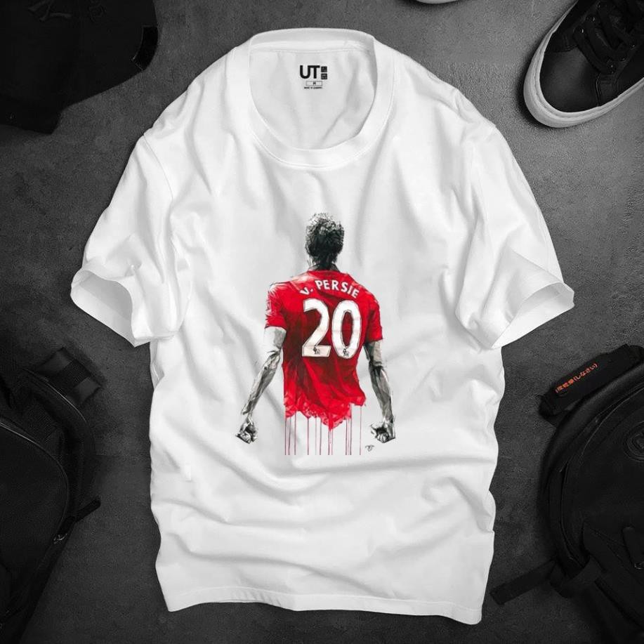 [Freeship] Áo Thun In Hình Robin van Persie Mã 01 - Áo In Hình Cầu Thủ Bóng Đá