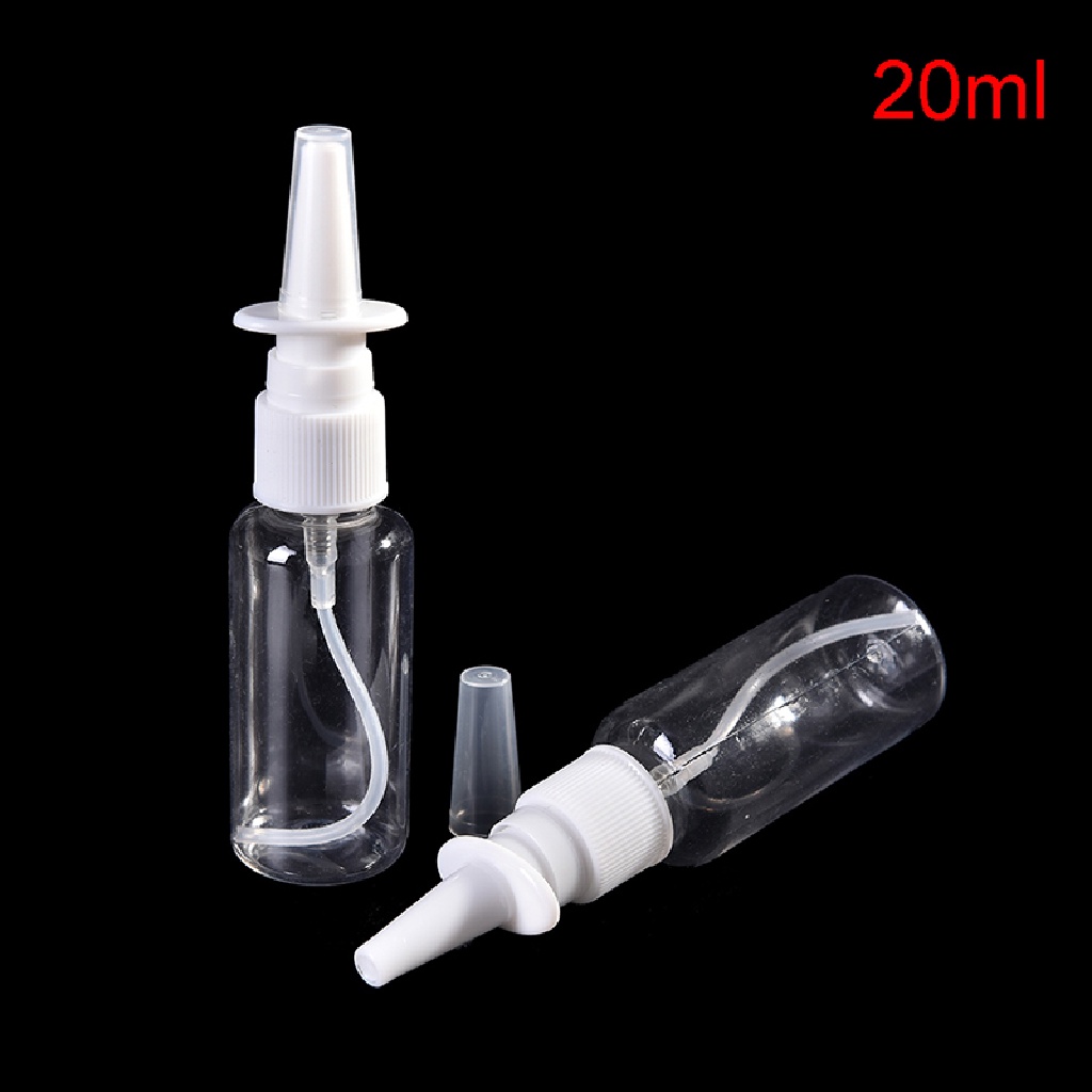 Bộ 2 Bình Xịt Mũi Bằng Nhựa Trong Suốt Đặc Biệt 10 / 20 / 30ml