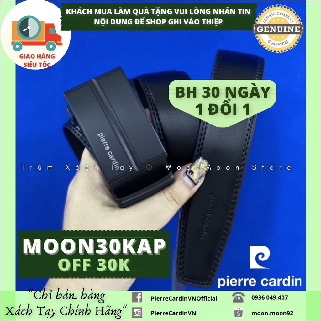 Thắt Lưng Nam Da PIERRE CARDIN Cao Cấp Thời Trang Auth Malaysia SALE 50% PC10