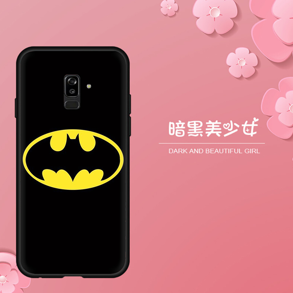 MARVEL Ốp Lưng Mềm Chống Rơi Vỡ In Logo Batman Cho Samsung J7 Prime J7 J730 J7 Core J7 Pro J8 2018