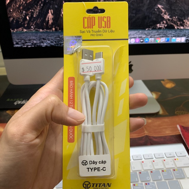 Cáp usb to type C titan