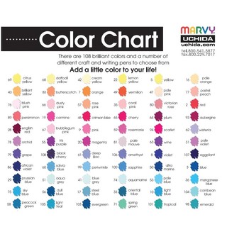 (P3) Bút marker brush Marvy 1100. - Văn phòng phẩm Thu Thảo