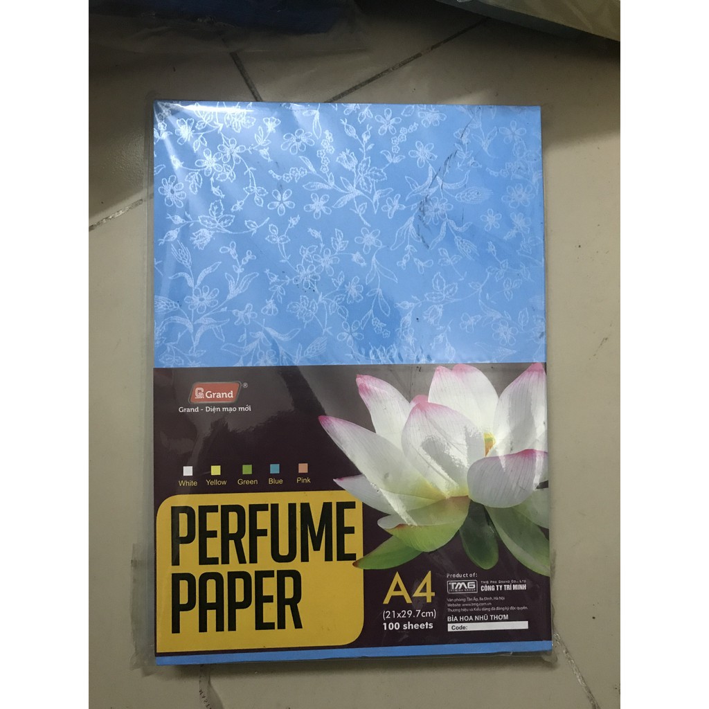 100 tờ Bìa vân màu khổ A4 định lượng 230gsm