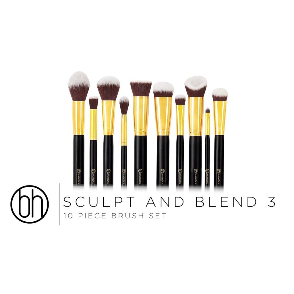 BỘ CỌ BH COSMETICS Sculpt and Blend 3 - 10 Piece Brush Set