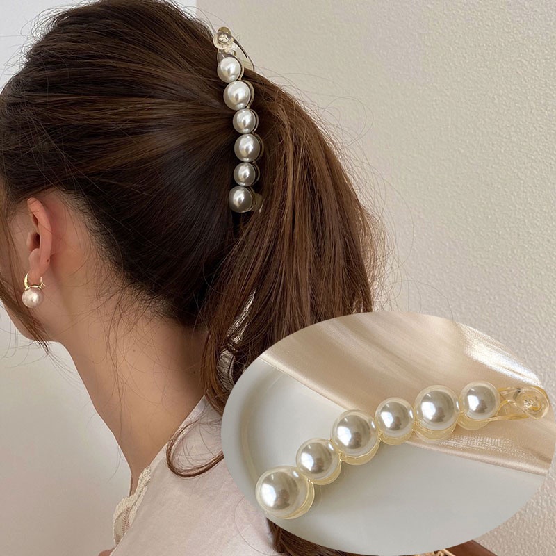 Kẹp Tóc Nữ Đính Ngọc Trai Thời Trang