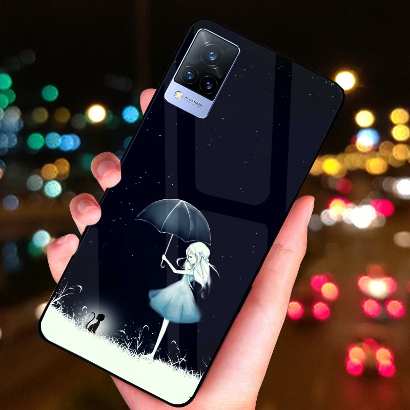 Ốp Lưng VIVO V20, V21 5G mặt lưng cường lực chất lượng, cao cấp, sáng bóng