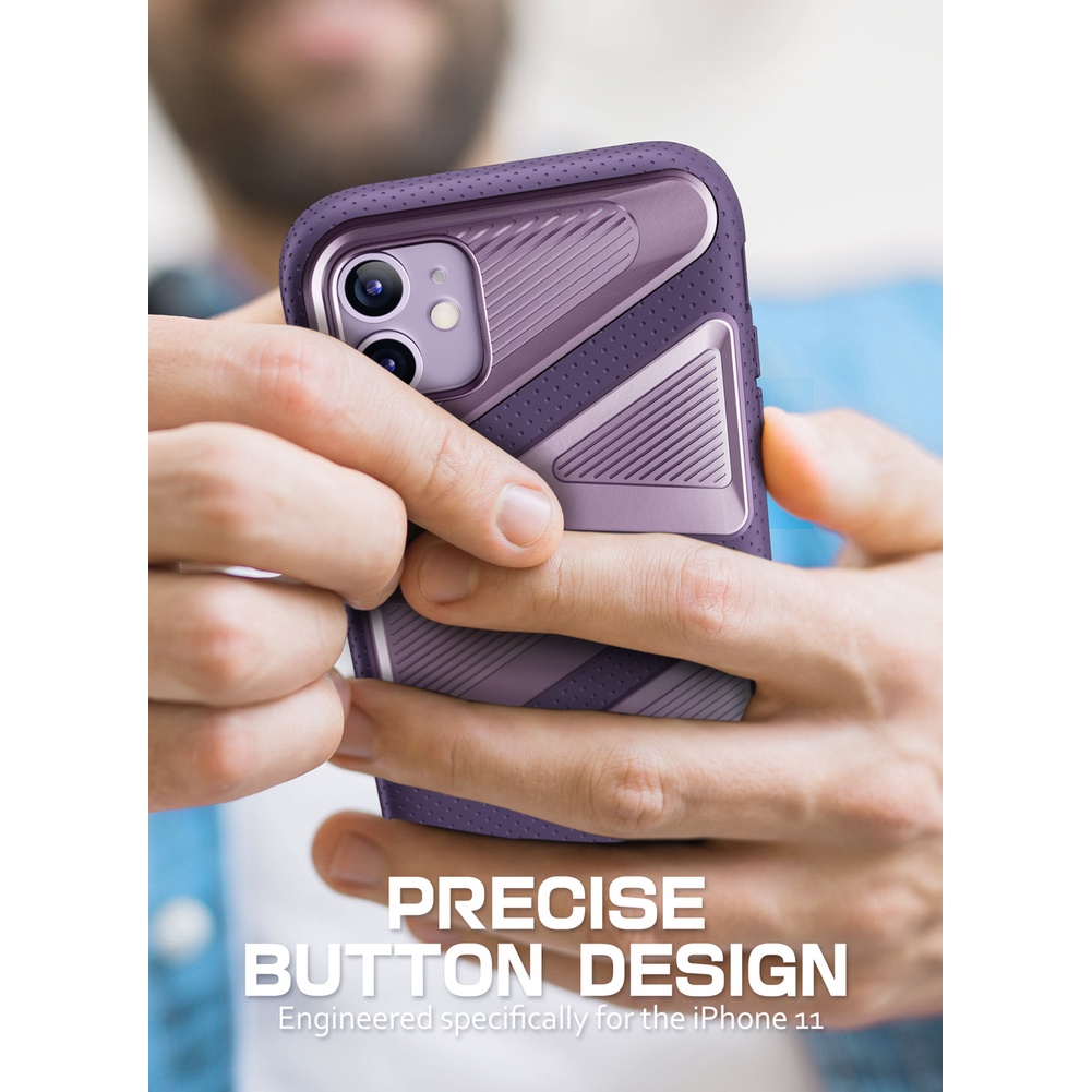 Ốp Điện Thoại Hybrid Cao Cấp Bảo Vệ Toàn Diện Kèm Miếng Dán Màn Hình Cho iPhone 11 6.1 inch