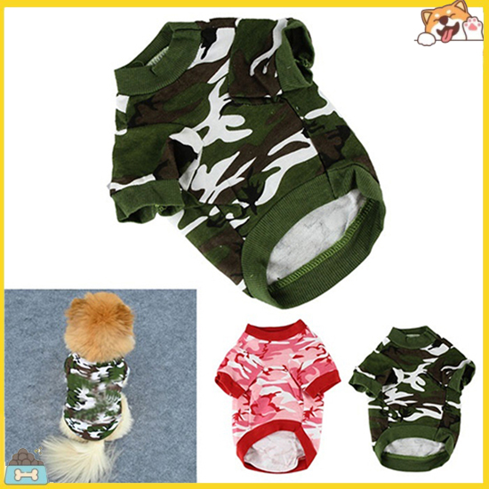 Áo thun cotton họa tiết rằn ri cá tính cho thú cưng