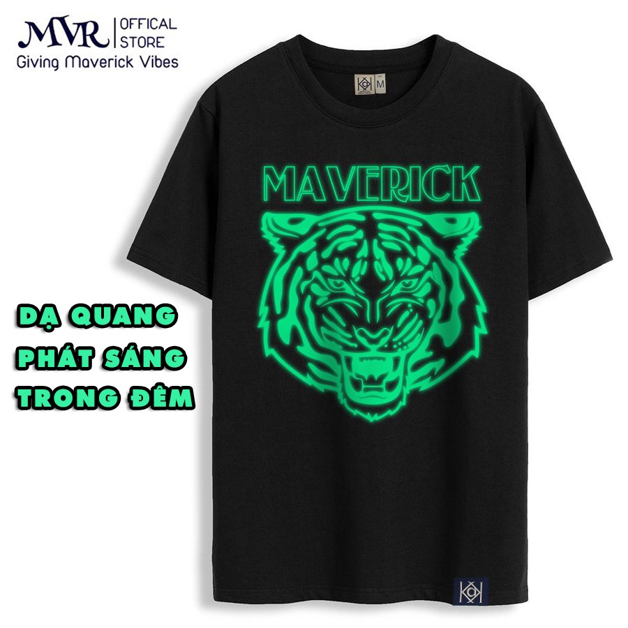 Áo Thun Dạ Quang Hổ Phông Cotton Unisex Nam Nữ In Hình Cọp Phát Sáng Trong Đêm 2023 KK081122