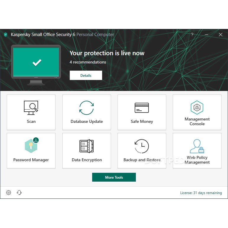 [Mã ELRESHOCK giảm 10% đơn 100K] Phần Mềm Kaspersky Small Office Security cho 1 Server + 5-10PC (1Year) | WebRaoVat - webraovat.net.vn