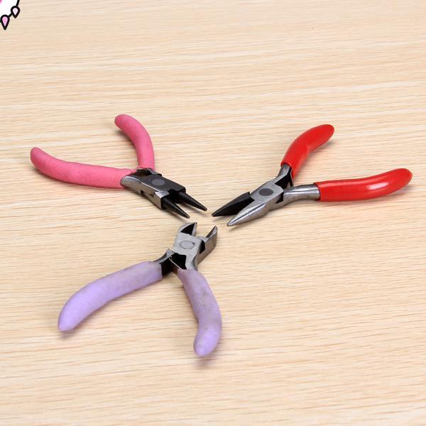 3 Kìm Mũi Tròn Mini Bộ Cắt Đính Hạt Trang Sức Làm Phát Hiện Dụng Cụ