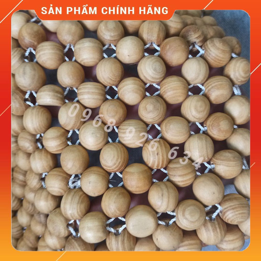 Combo lót ghế hạt gỗFREESHIPLót ghế ô tô khoác thông + lót thông vuông loại tốt
