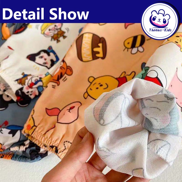 Quần Ngủ Dài Dáng Rộng In Họa Tiết Anpanman Dễ Thương Thời Trang Mùa Hè Cho Bé Trai 2-8 Tuổi