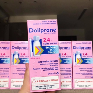Siro hạ sốt Doliprane Pháp 100ml