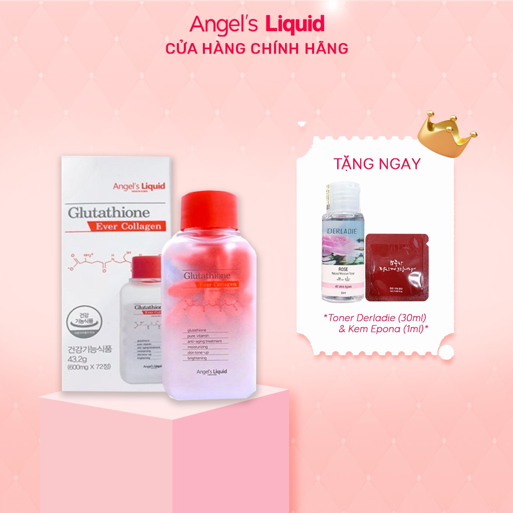 Viên uống Angel's Liquid Glutathione Oneday Collagen hỗ trợ trắng da, cấp nước | BigBuy360 - bigbuy360.vn