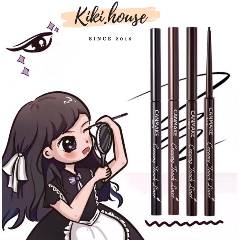 (Đủ Màu) Bút Chì Kẻ Mắt Canmake Creamy Touch Liner