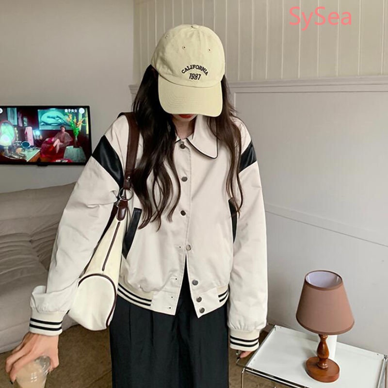 Áo Khoác Bóng Chày Phong Cách Retro Thời Trang Mùa Thu Cho Nữ
