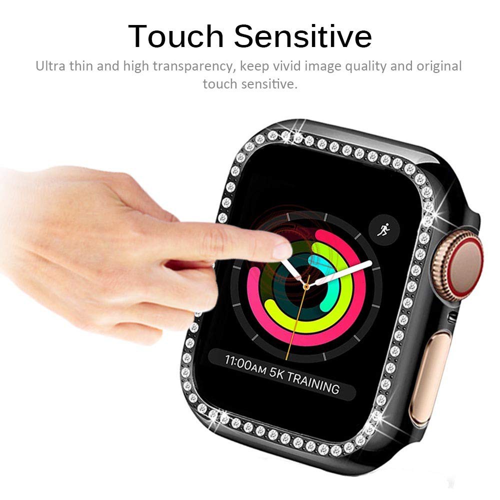 Ốp kính cường lực bảo vệ màn hình cho đồng hồ Apple Watch 44mm 40mm Iwatch 42mm 38mm