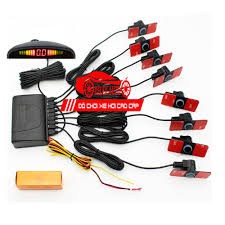 Cảm biến tiến lùi 8 mắt trước sau màn hình LCD kèm mũi khoan có chuông cảnh báo