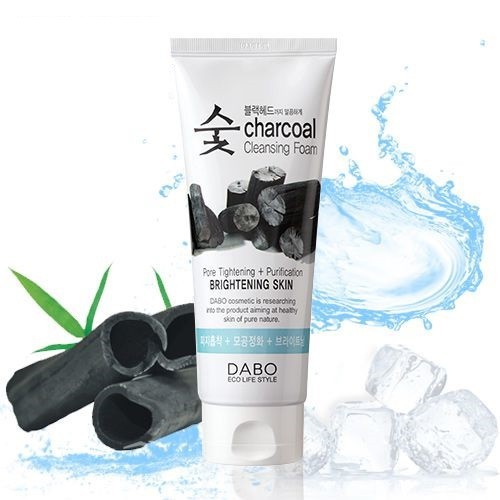 Sữa rửa mặt than hoạt tính Dabo Charcoal Cleansing Foam 150ml - HÀN QUỐC CHÍNH HÃNG