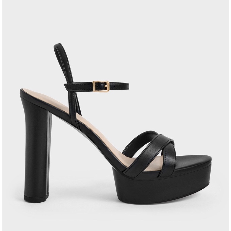 Sandal nữ cap gót 11cm Charles & Keith | Auth - Order - Ảnh Thật