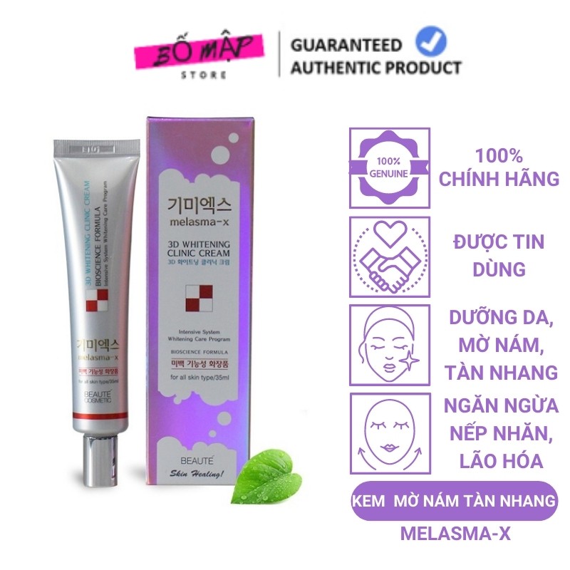 [SALE] [CAM KẾT 100% CHÍNH HÃNG] Kem Ngừa Nám Và Tàn Nhang Melasma-X 3D Whitening Clinic Cream Hàn Quốc 40ml