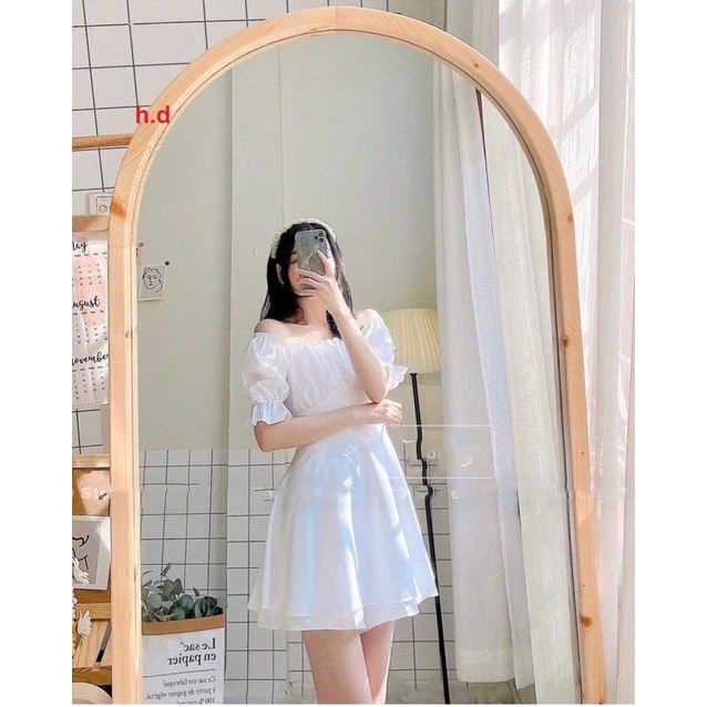 Váy tay bồng buộc lưng HD6