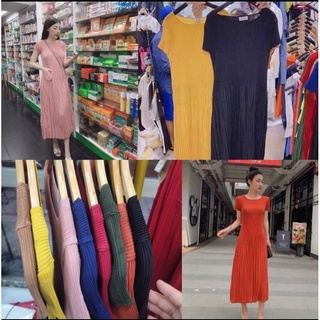 Đầm xếp ly nhẹ thái lan