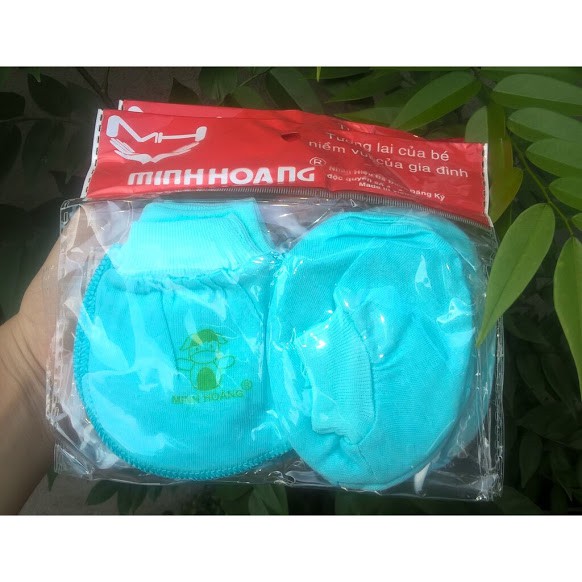 Combo 5 Set bao tay chân Minh Hoàng Màu và Sọc cổ bo/ Combo 5 đôi bao tay và 5 đôi bao chân màu cổ bo Minh Hoàng