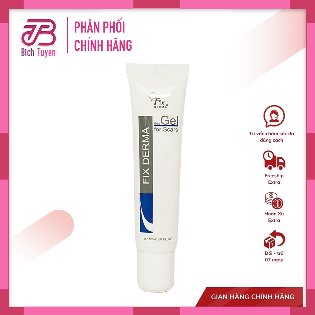 Kem Gel Làm Mờ Sẹo Fixderma Scar Gel  - Kem mờ sẹo fixderma scar gel làm mờ các loại sẹo mụn, sẹo rỗ, sẹo lồi, sẹo