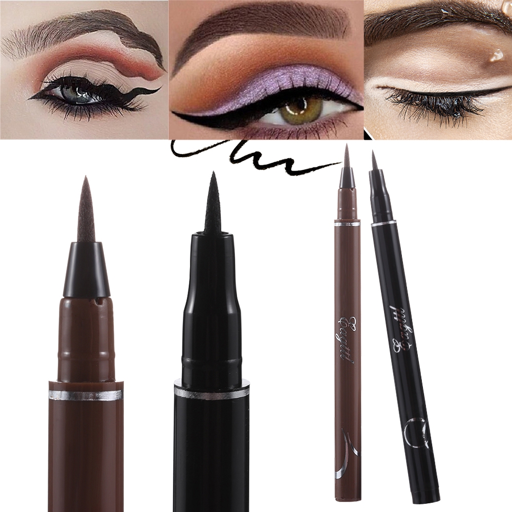 Kẻ mắt dạng lỏng đầu cọ mềm chống nước giữ màu sắc bền lâu trôi