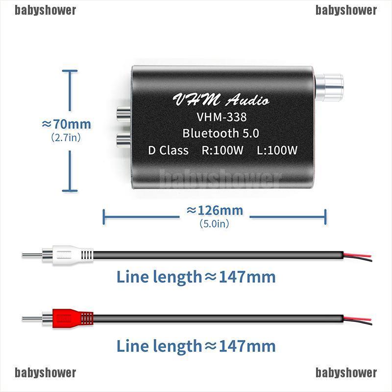 Bộ Khuếch Đại Âm Thanh Không Dây Bluetooth 5.0 Mini Vhm338