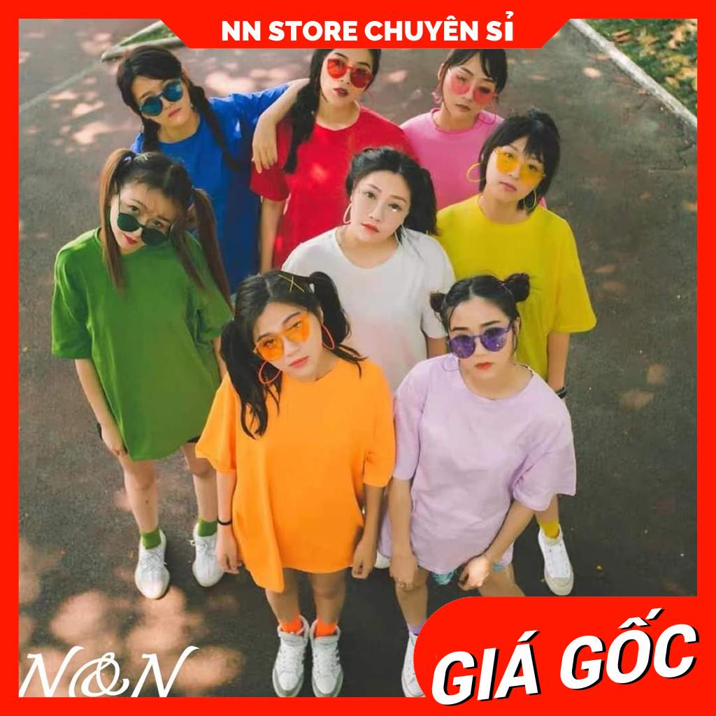 ÁO THUN FORM RỘNG TAY LỠ TRƠN - ÁO THUN UNISEX TAY LỠ ĐỦ MÀU CỰC ĐẸP RBP ⚡ẢNH THẬT⚡ SIZE NAM NỮ ⚡ ÁO NHÓM ⚡ ÁO THUN TRƠN