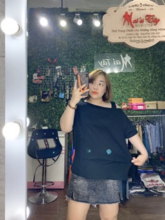 Áo thun lệch vai siêu đẹp