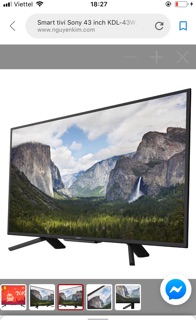 Tivi 43in Sony W660F (smart)
