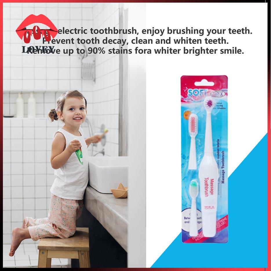 lovey★Electric Ultrasonic Massage Toothbrush Family Brushing Whitening Tooth Brushes