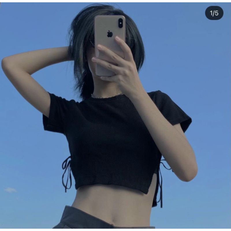 Áo kiểu xẻ tà bên phong cách G7