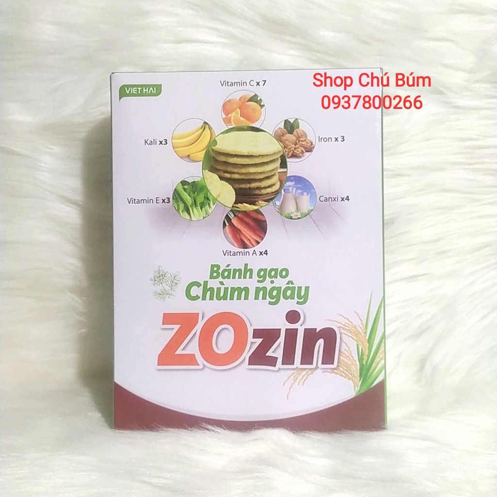 Bánh gạo lứt chùm ngây ZOZIN- phương pháp thực dưỡng hàng đầu Nhật Bản- Bánh ít đường, ăn kiêng, bổ sung dinh dưỡng 110g