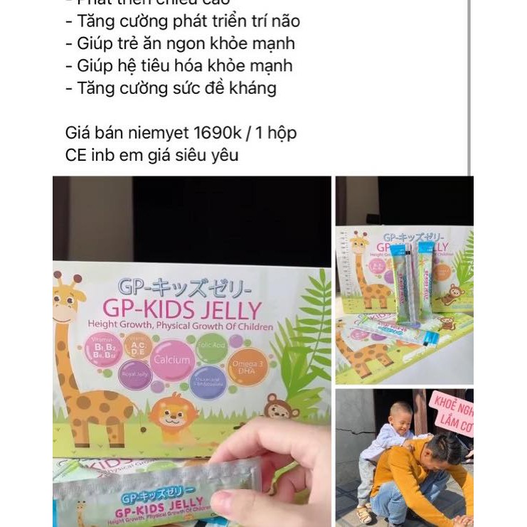 THẠCH TĂNG CHIỀU CAO GP-KIDS JELLY NHẬT BẢN - 7863