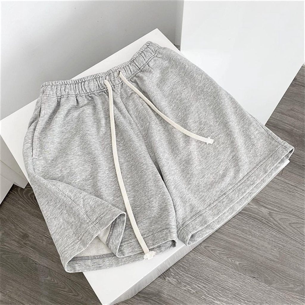 Quần basic short nỉ trơn Unisex chỉ 89k